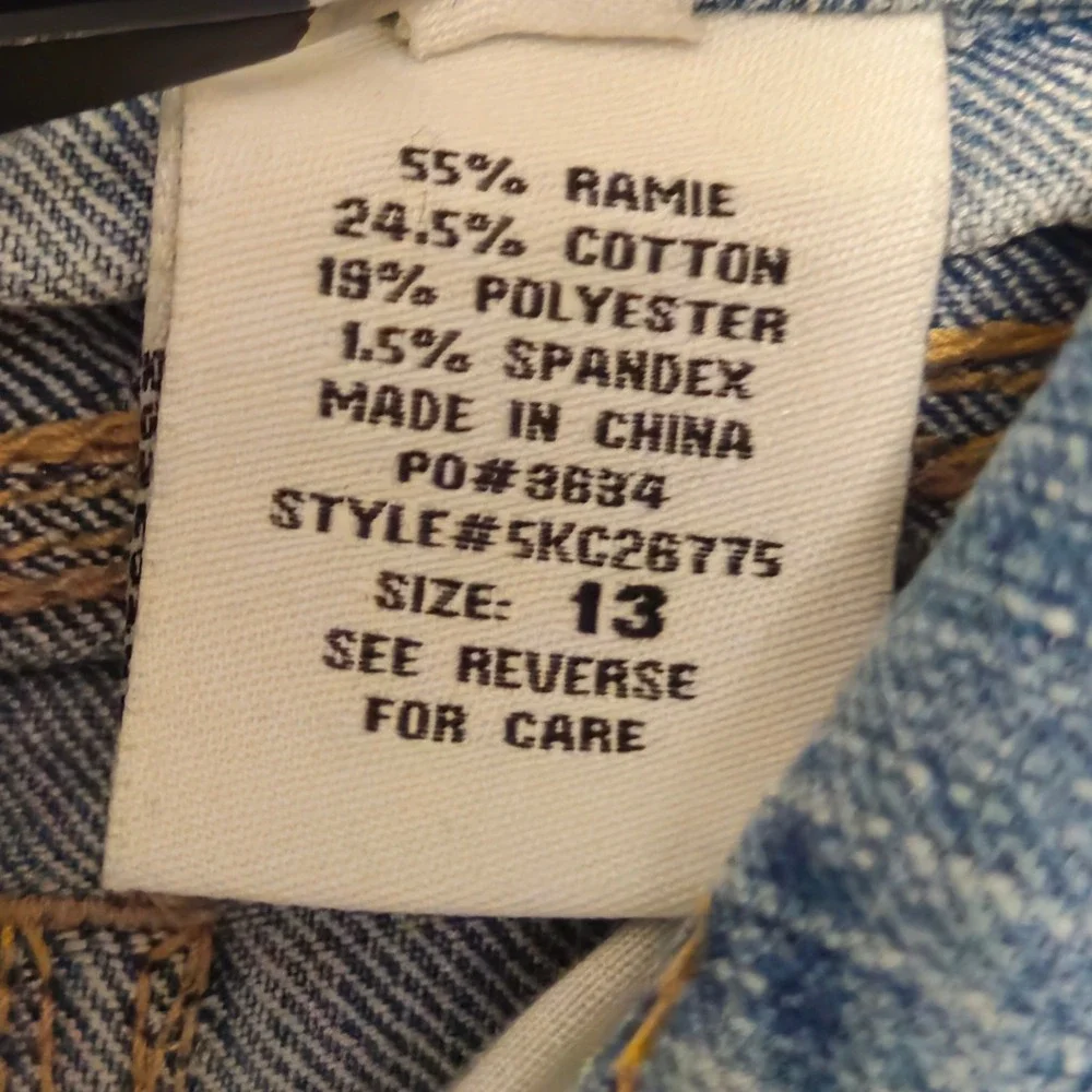Vintage Paris Blues Womens 33 Juniors Size 13 Bootcut Jeans Stretch Denim‎